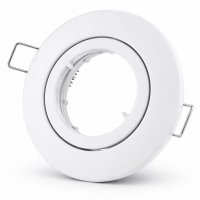 Decken Einbaufassung Timo 12V und 230V, OHNE Leuchtmittel, Schwenkbar