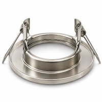 Einbaufassung für LED Spot GU10 MR16 Modul rund Edelstahl Optik 80mm
