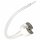 Einbaufassung für LED Spot GU10 MR16 Modul rund Edelstahl Optik 80mm