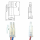 Elektronischer LED Transformator / Treiber / 15W / inkl. Zuleitung und 6-fach Verteiler für AMP Stecker
