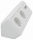 Steckdosenblock McPower Cup Aufbau, weiß, 2x Schutzkontakt + 2x USB
