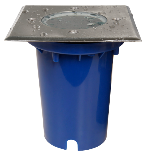 Bodeneinbauleuchte McShine BL-12Q, GU10-Fassung, 120x120x125mm, mit 2 Eingängen