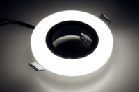 Einbaurahmen McShine LED-39 rund, Ø90mm, Glas, mit LED-Beleuchtung