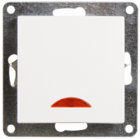 Schalter McPower Flair, 250V~/10A, UP, weiß mit Kontroll-Leuchte