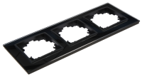 Glas-Rahmen McPower Flair, 3-fach, schwarz