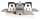 Serien-Schalter McPower Flair, 2-fach, 250V~/10A, UP, weiß