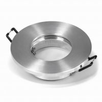 IP44 Einbaurahmen, Aluminium, Rund, Schutzglas,...