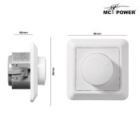 Kopie von LED-Dimmer für elektronische Trafos McPower Cup 250V/300W, UP, Memory-Funktion #1