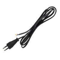 230Volt Zuleitung mit Eurostecker - 1.5m - Schwarz - 2 x...