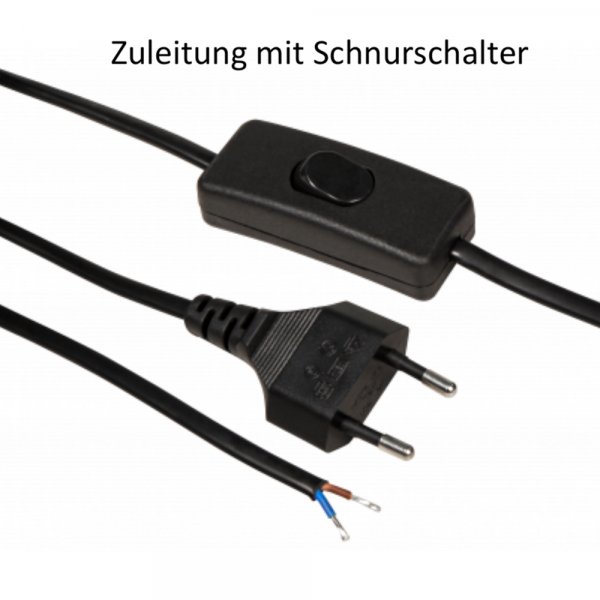 230V Zuleitung mit Schnurschalter